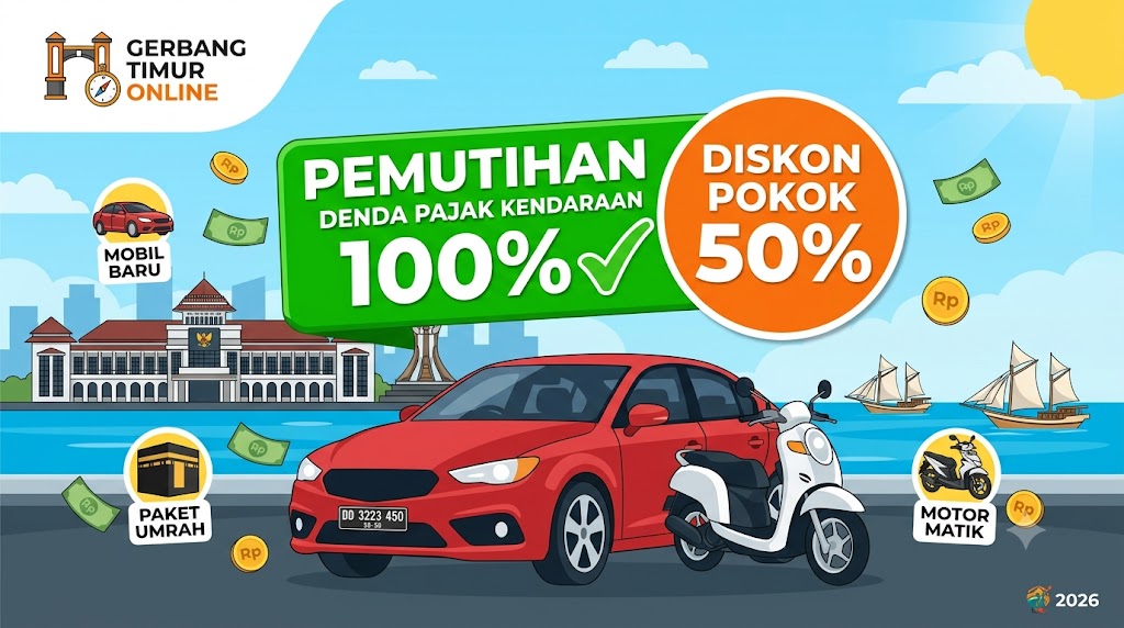 Kabar Gembira Warga Sulsel! Pemprov Hapus Denda Pajak Kendaraan Bermotor 100 Persen