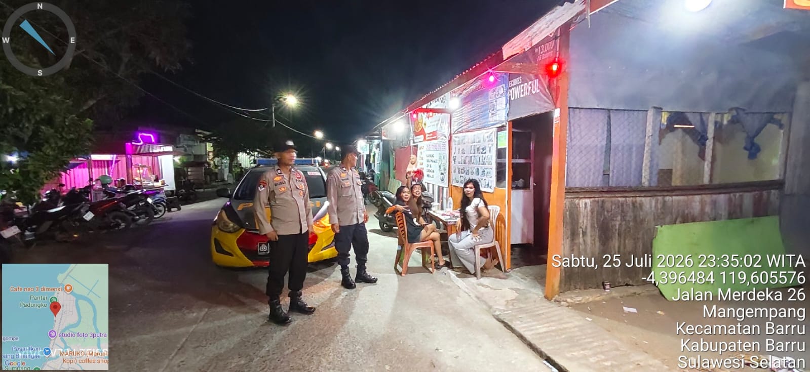 Cegah Kejahatan, Polsek Barru Patroli Dialogis Sambangi Warga