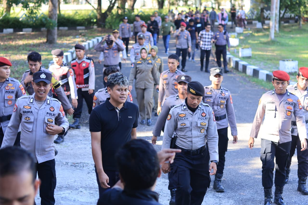 Humanis dan Profesional, Polres Barru Sukses Amankan Demo Mahasiswa