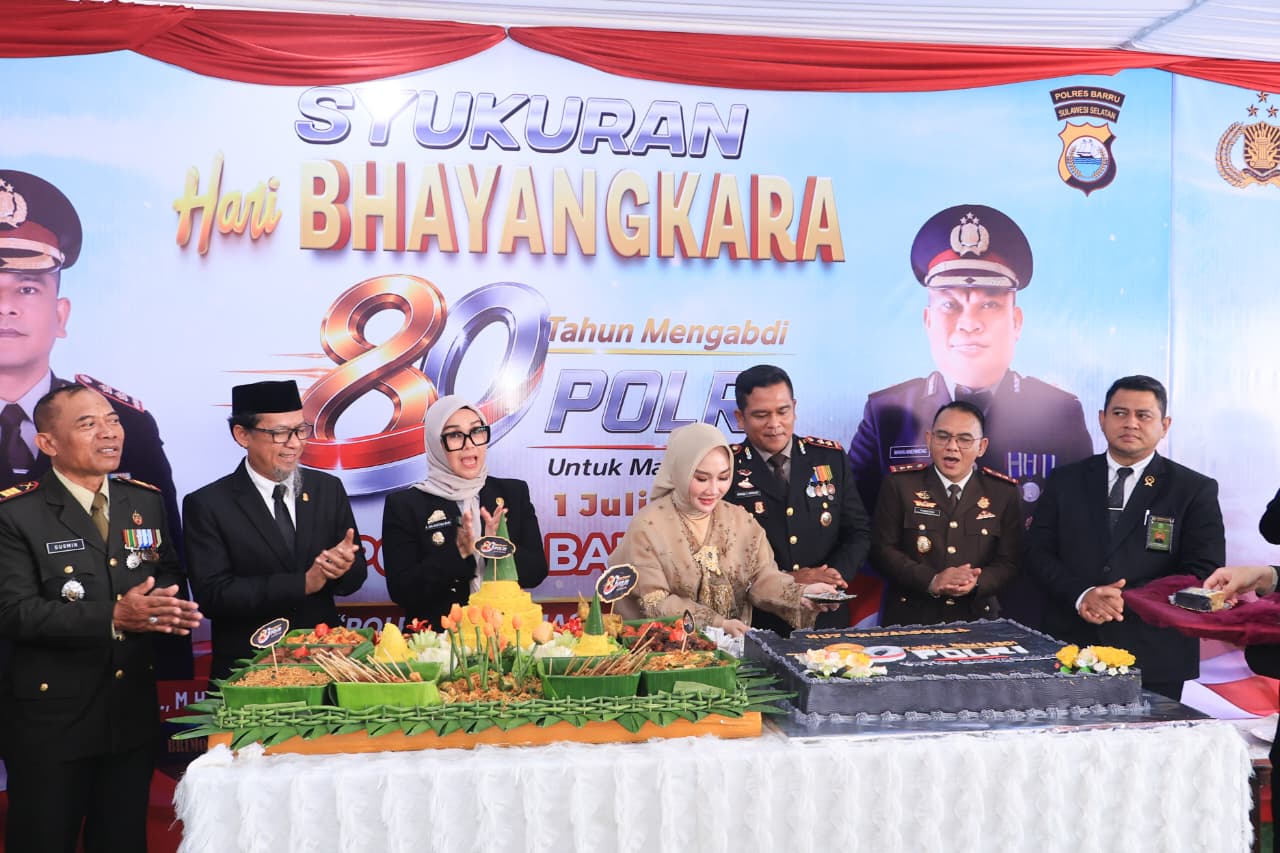 Rayakan Hari Bhayangkara ke-80, Polres Barru Perkuat Komitmen 'Polri untuk Masyarakat'