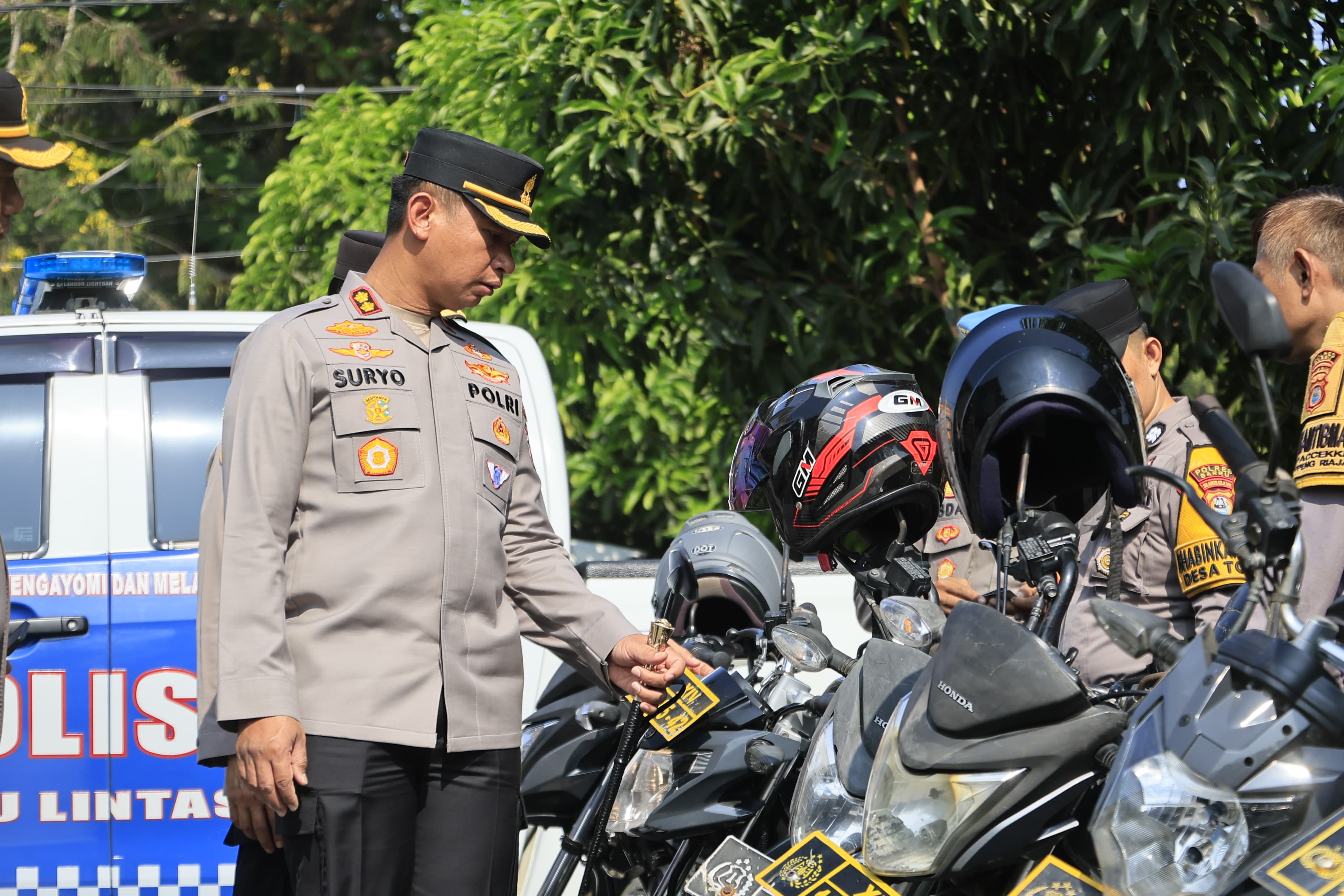Sidak Randis, Kapolres Barru: Kendaraan Dinas Harus Prima Demi Layanan Publik