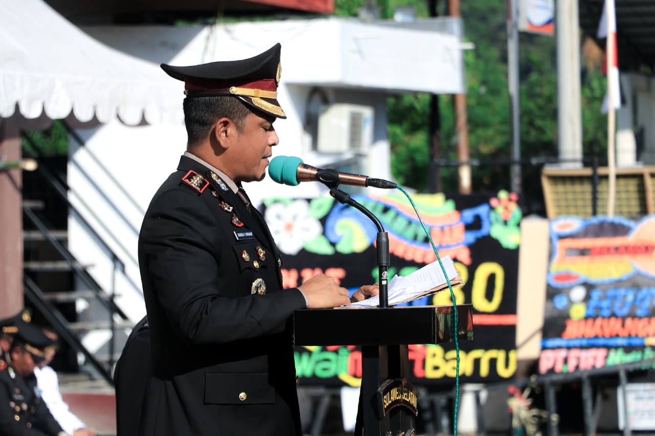 HUT Bhayangkara ke-80, Kapolres Barru: Momentum Refleksi Tingkatkan Kualitas Pelayanan
